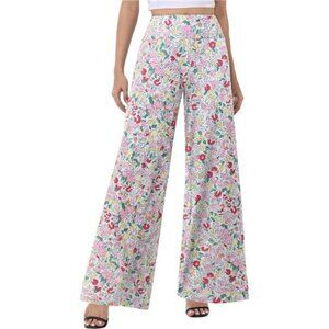 Wide Leg Palazzo Pants for Women 2 Floral